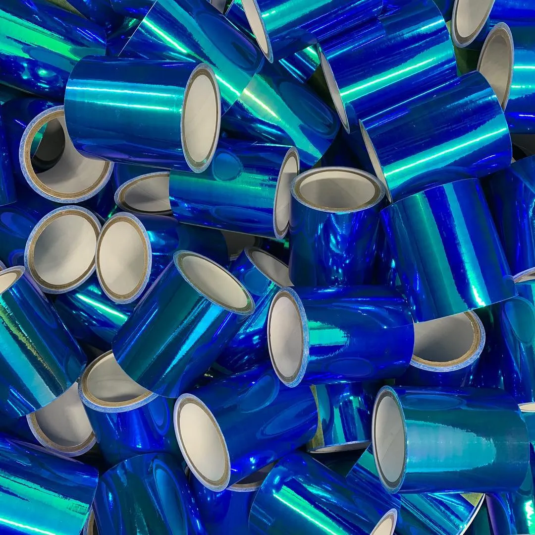 Beautystones Blue Iridescent Mirror Tape negletape
