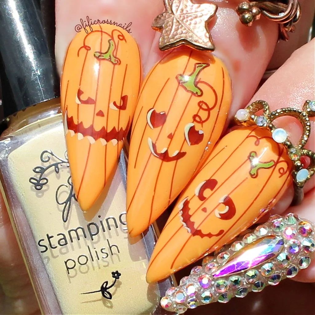 Clear Jelly Stamper CjSH-99 Watercolor Pumpkins stampingplade