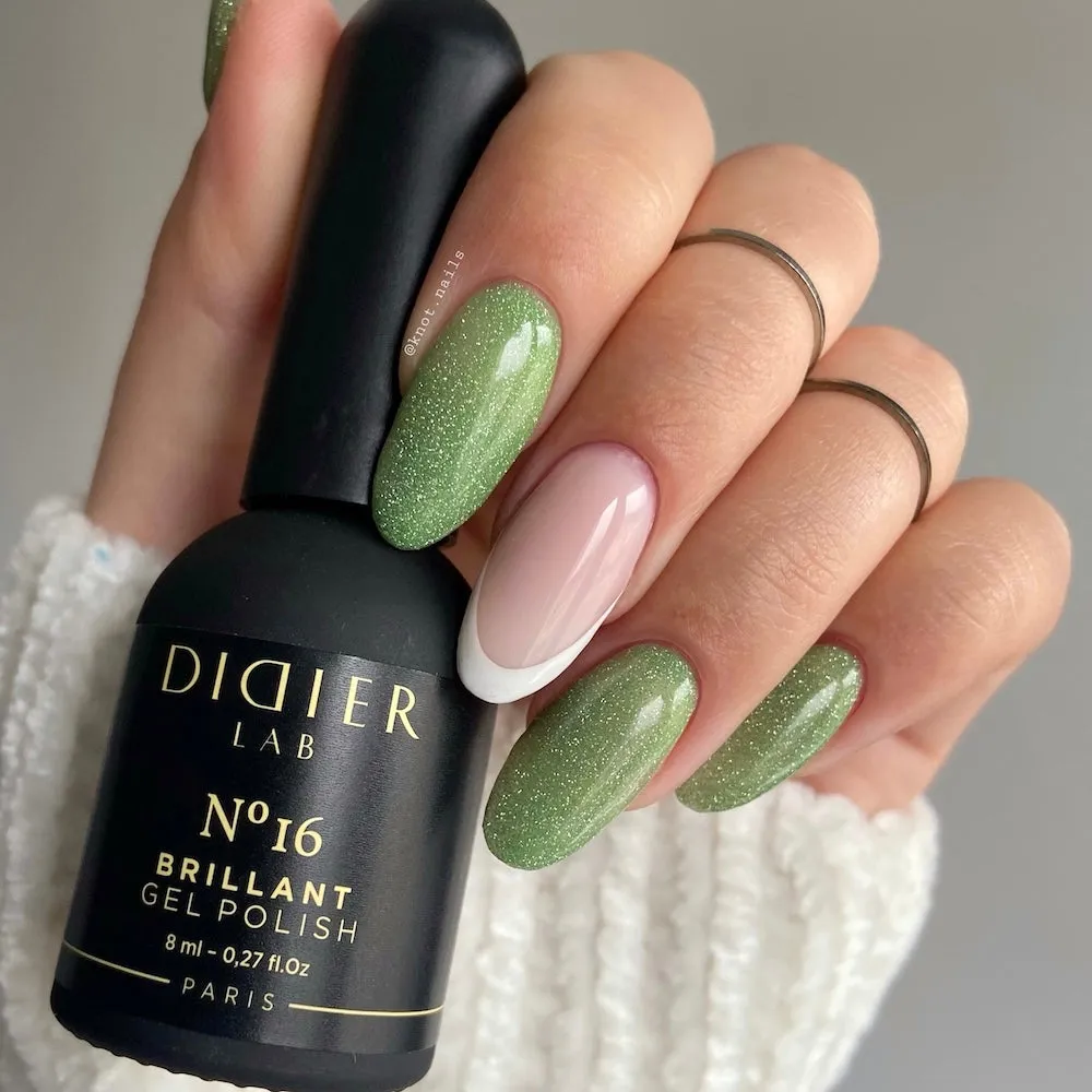 Didier Lab Brillant No.16 gellak 8ml grøn glitter HEMA-fri