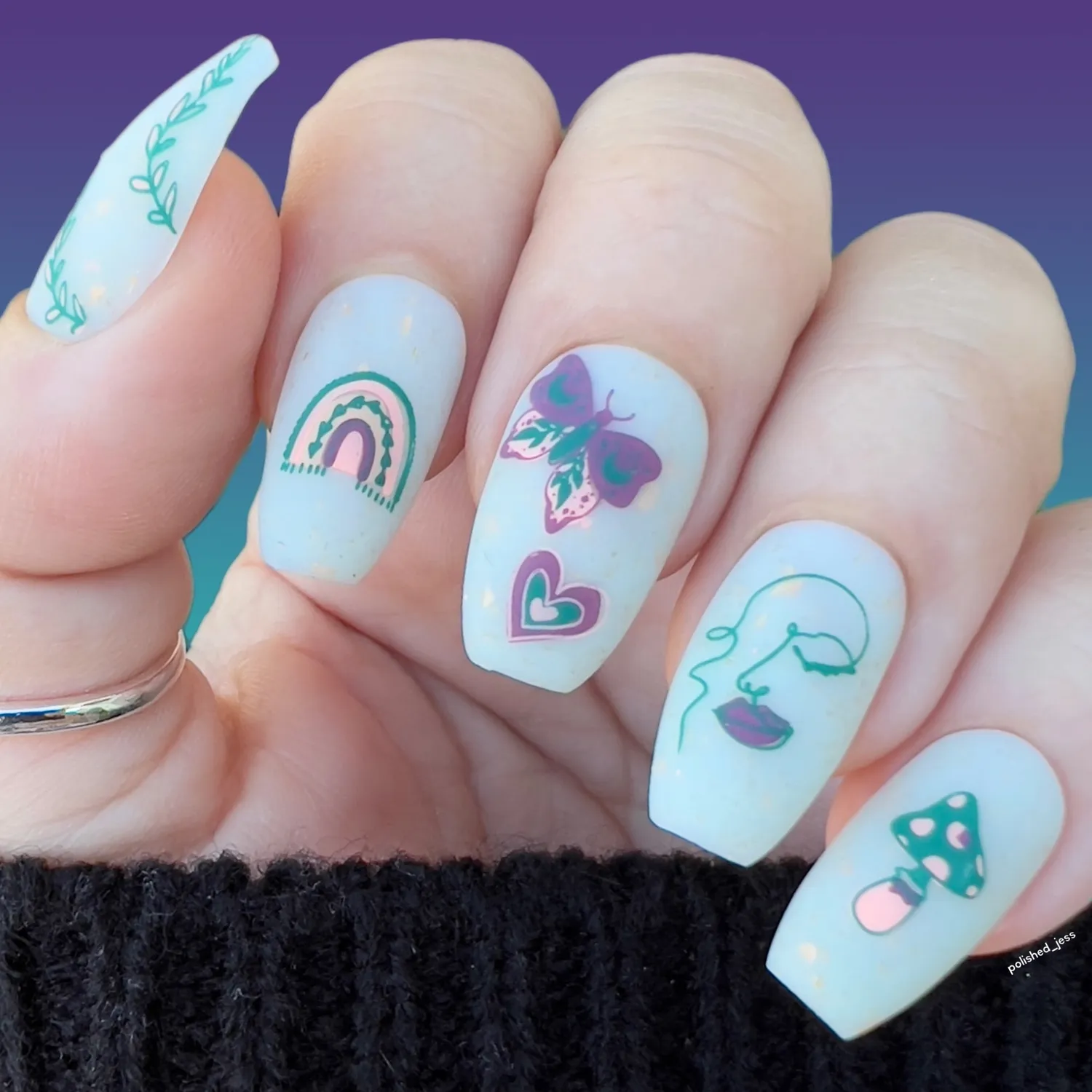 Clear Jelly Stamper CjSLC-97 Boho Vibes stempelplade stor boho