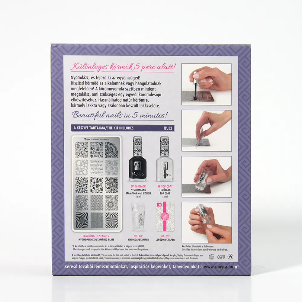 Moyra Stamping Kit 02 Learning to Stamp neglesæt komplet