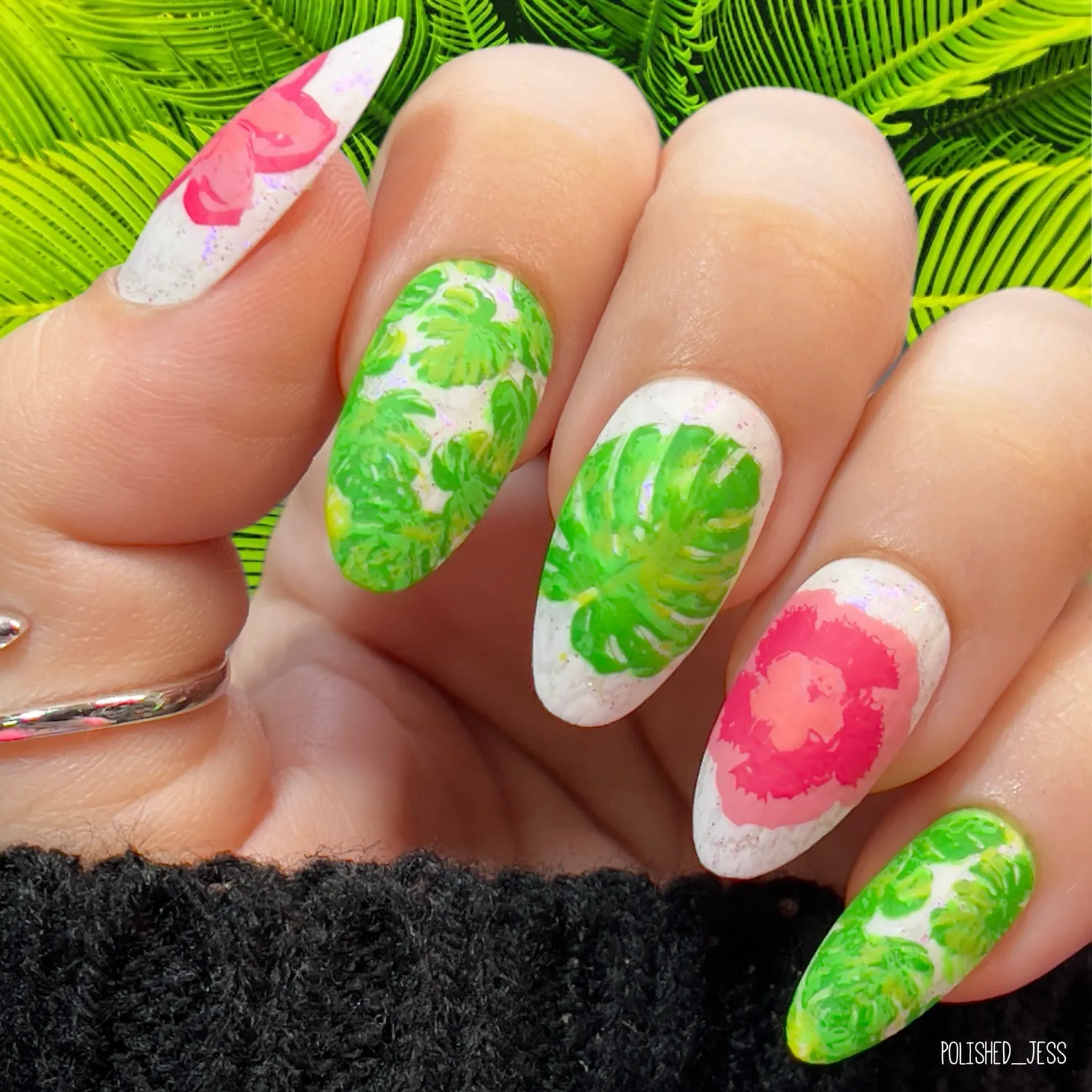Clear Jelly Stamper CjS-38 Tropical stampingplade blade blomster