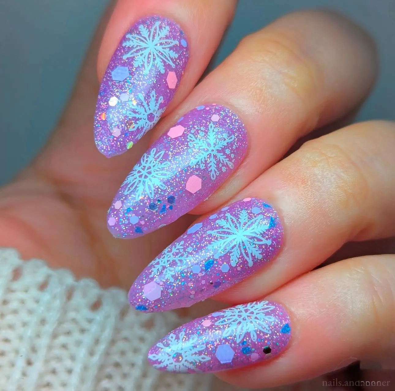 Clear Jelly Stamper CJS-326 Frosty Flurries stamping plade snefnug