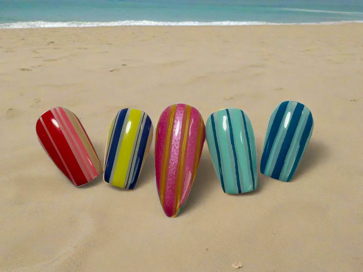 Clear Jelly Stamper CjS-388 Cabana Stripes stampingplade 14x9