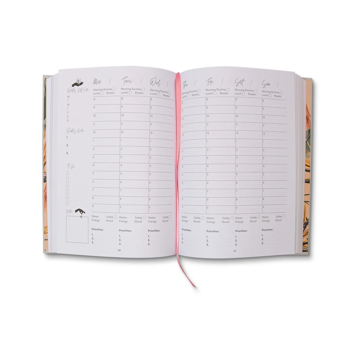 Moonflair My Nail Planner notesbog grå 304 sider