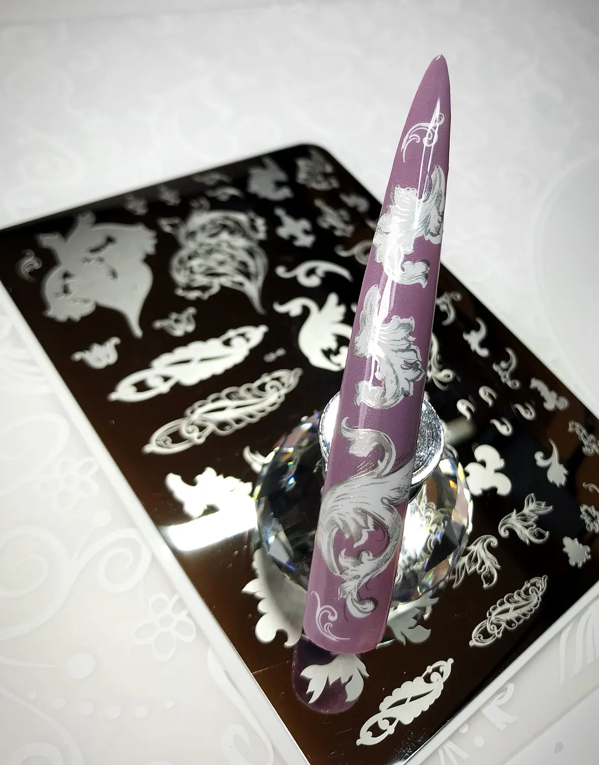 Clear Jelly Stamper CjS-45 Ornamental Flourish stampingplade
