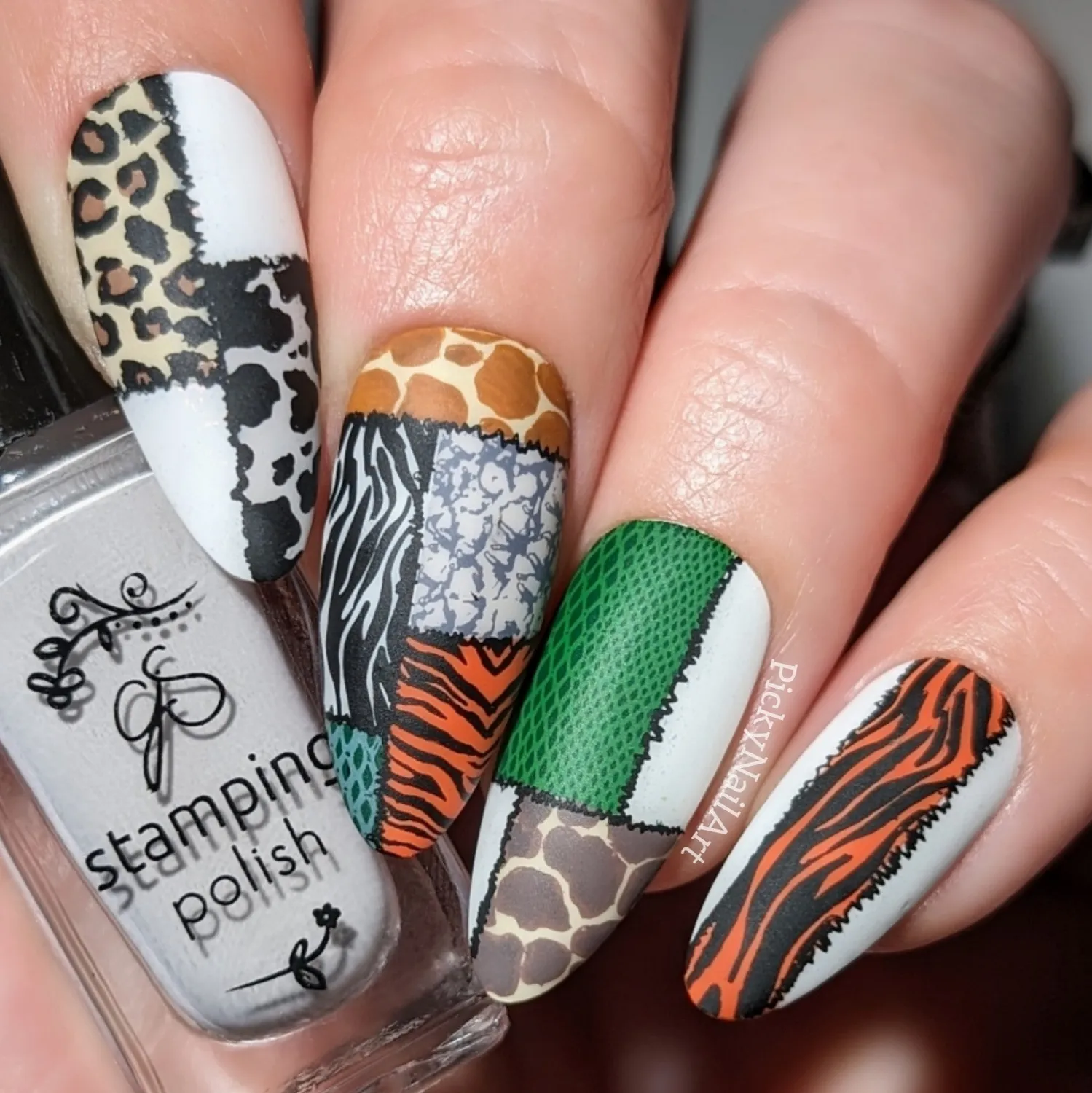 Clear Jelly Stamper CjS-342 Animal Print stamping plade