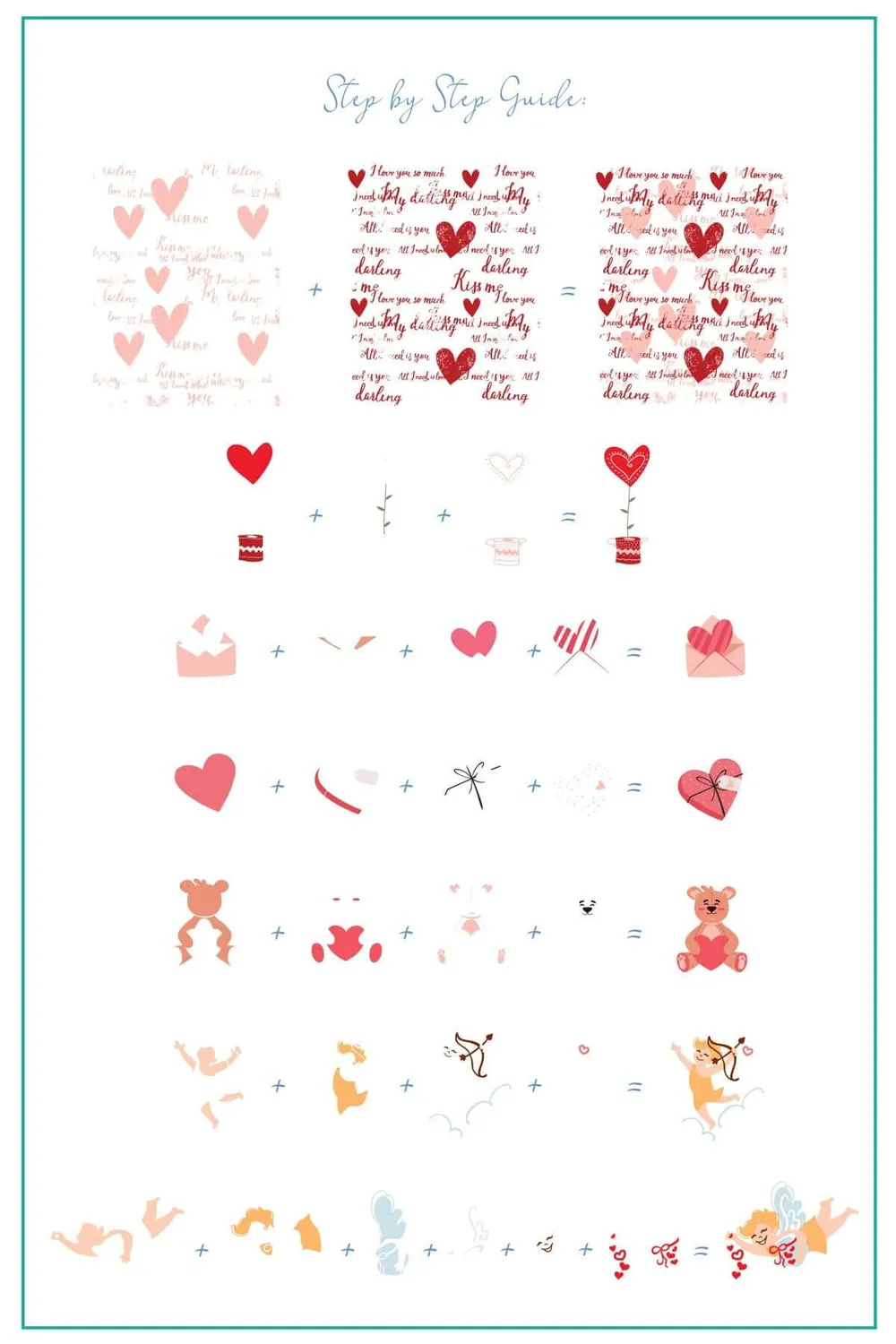 Clear Jelly Stamper CJSLE-09 Cupid's Crush stempelplade hjerte