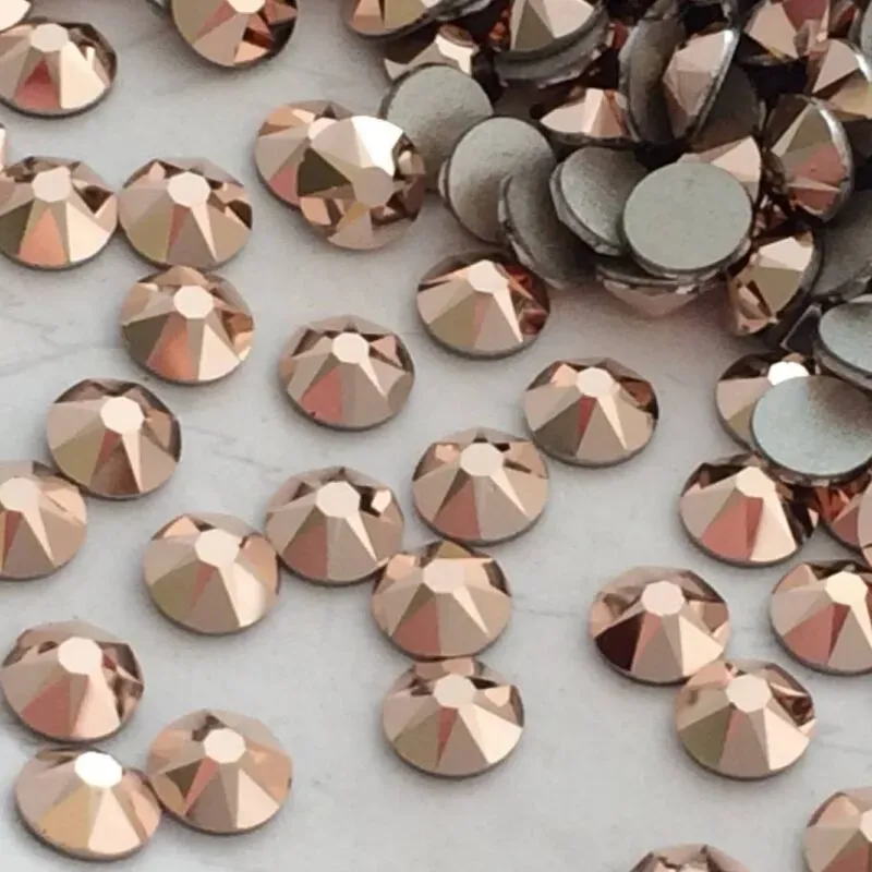 Beautystones Crystal Rose Gold neglesten flat back