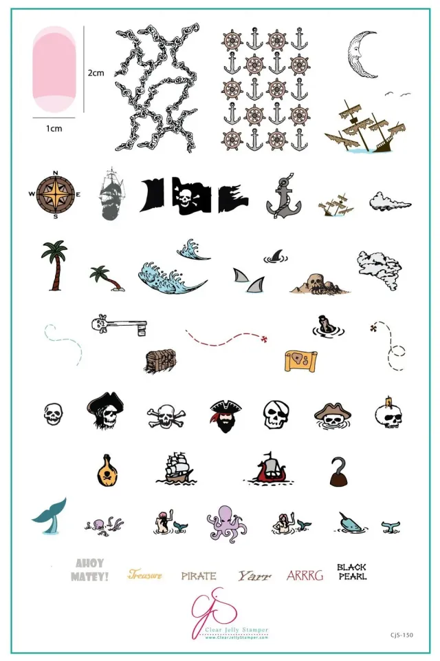 Clear Jelly Stamper CjS-150 stampingplade Anchor's Away