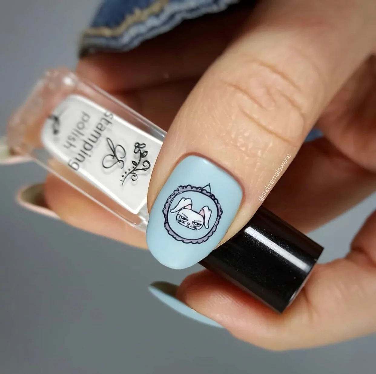 Clear Jelly Stamper CjSH-65 Hipster Bunnies stampingplade