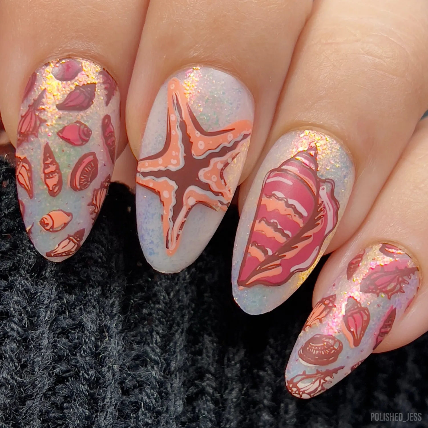 Clear Jelly Stamper CjS-368 stampingplade She Sells Seashells