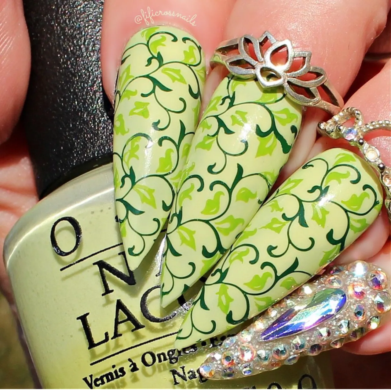 Clear Jelly Stamper English Garden Swirls CjS-173 stampingplade floral