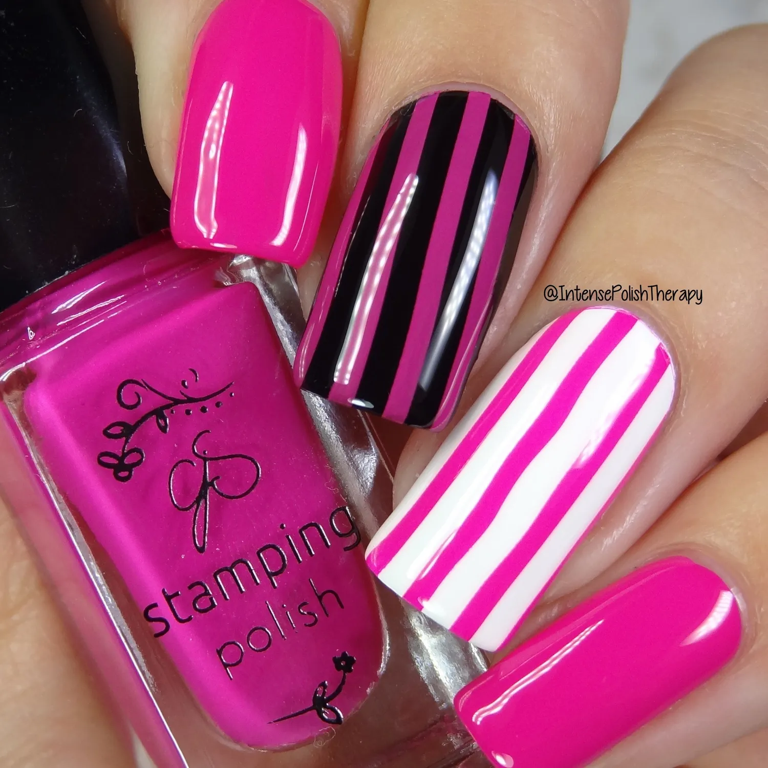 Clear Jelly Stamper 5 Wild Child stamping lak 5 ml pink