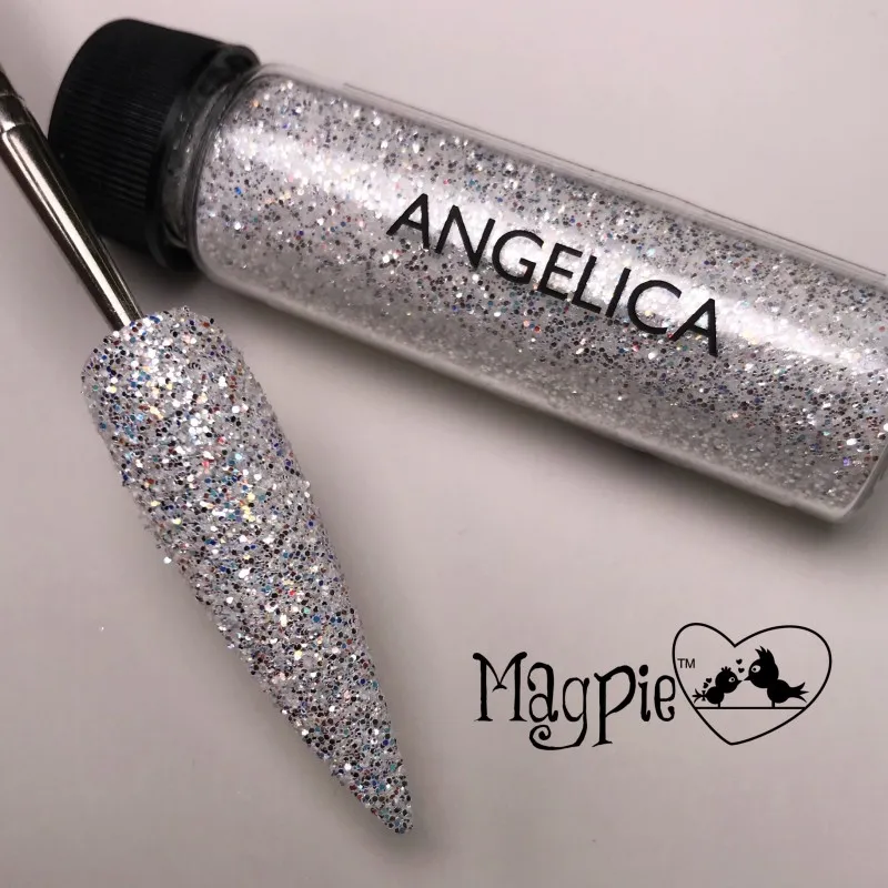 Indigo Nails Angelica negleglitter med lys glimmer