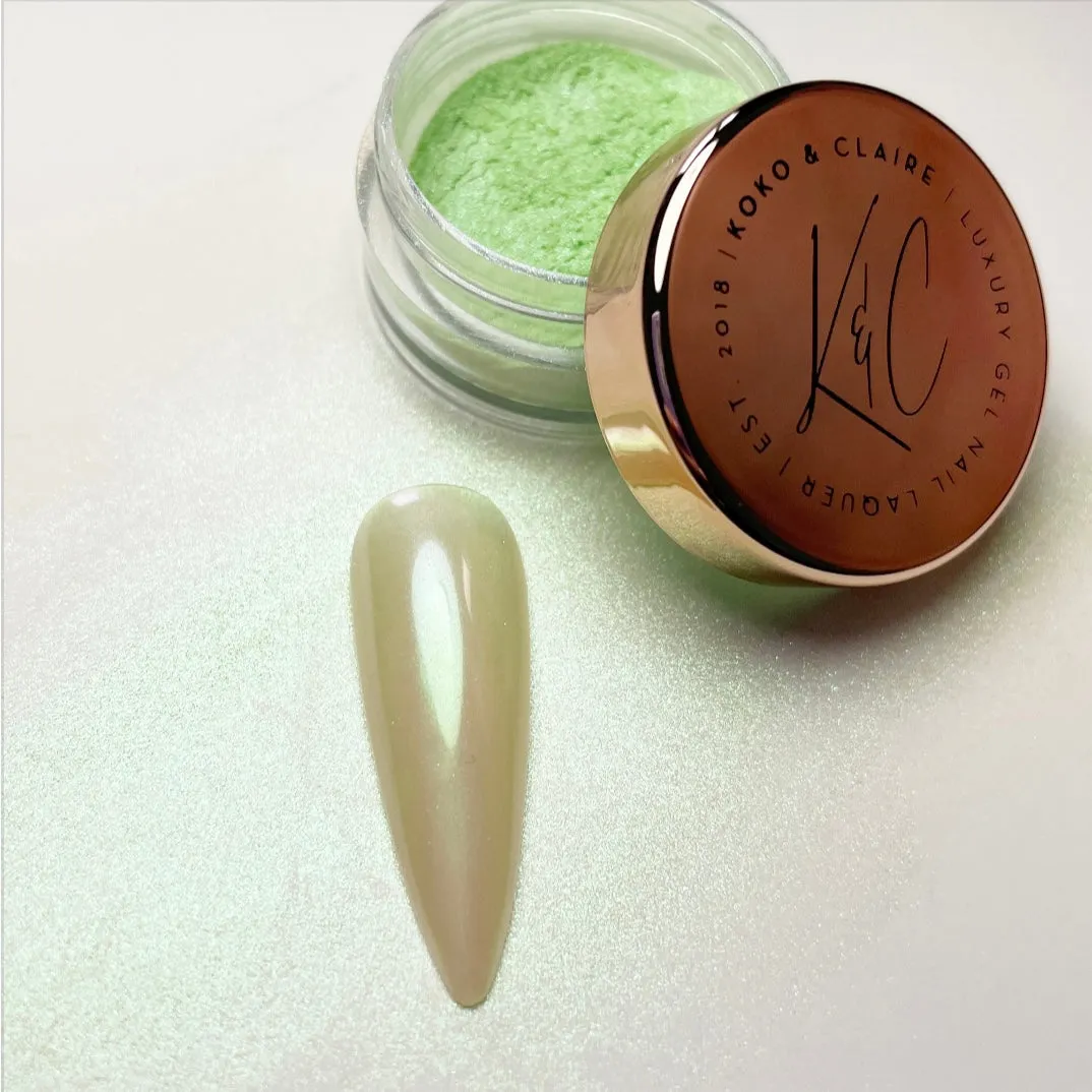 Clear Jelly Stamper KoKo & Claire Glaze chrome pulver White Glaze