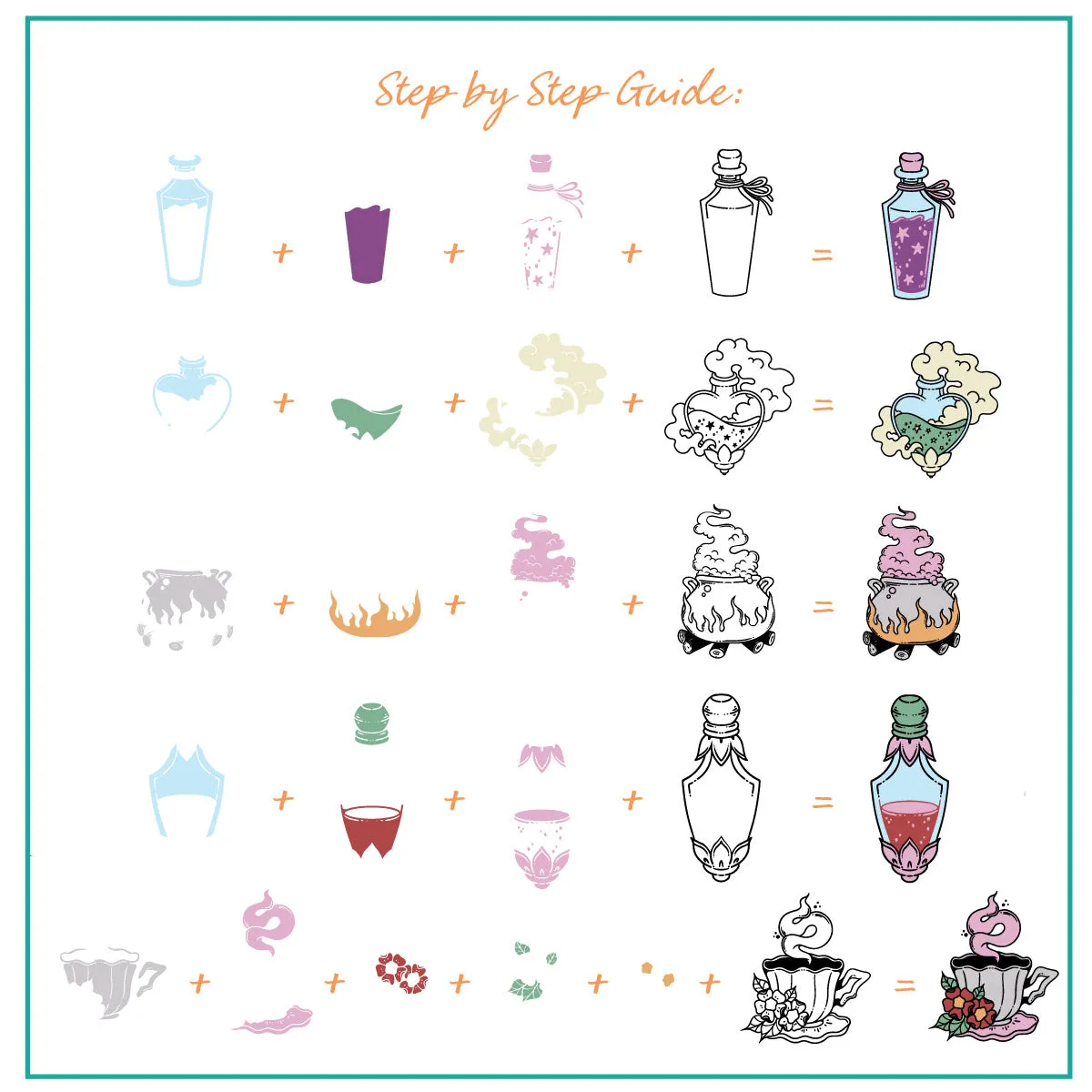 Clear Jelly Stamper H-93 Abracadabra stamping plade 8x8 halloween