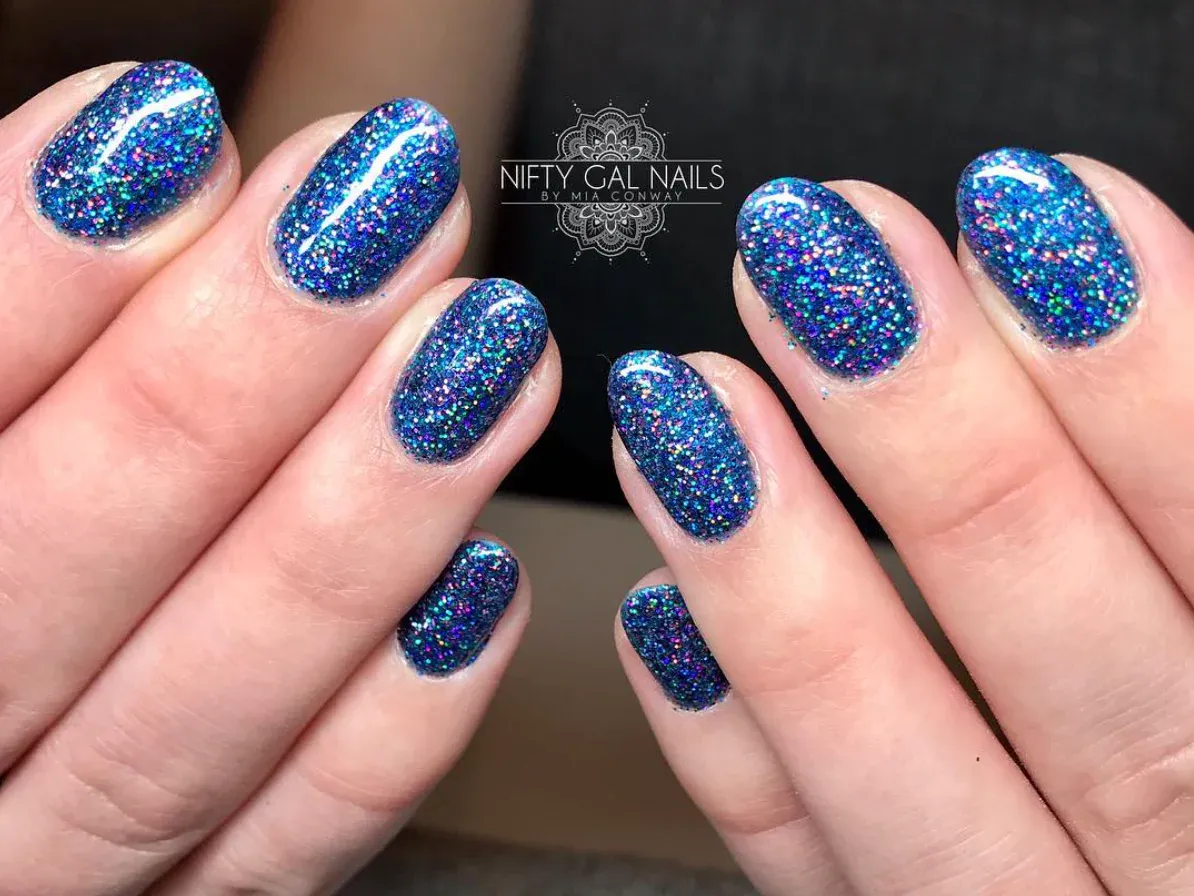 Indigo Nails Amira neglitter fin glimmer