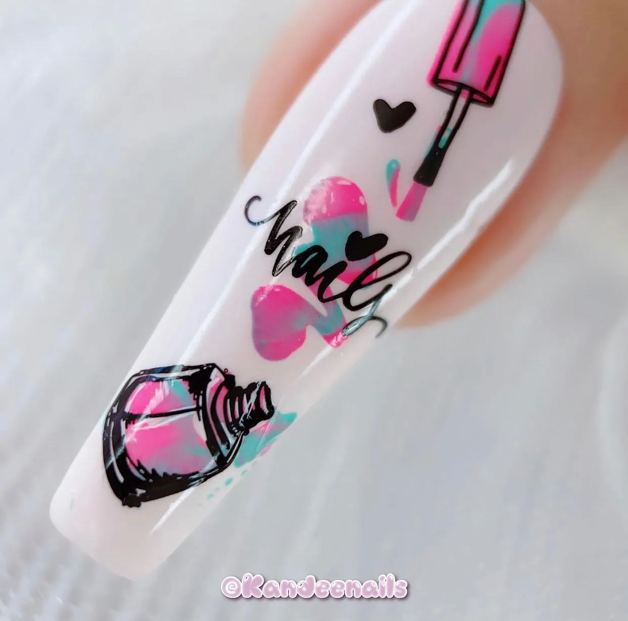 Clear Jelly Stamper But First Nails CjS-192 stempelplade 8x8