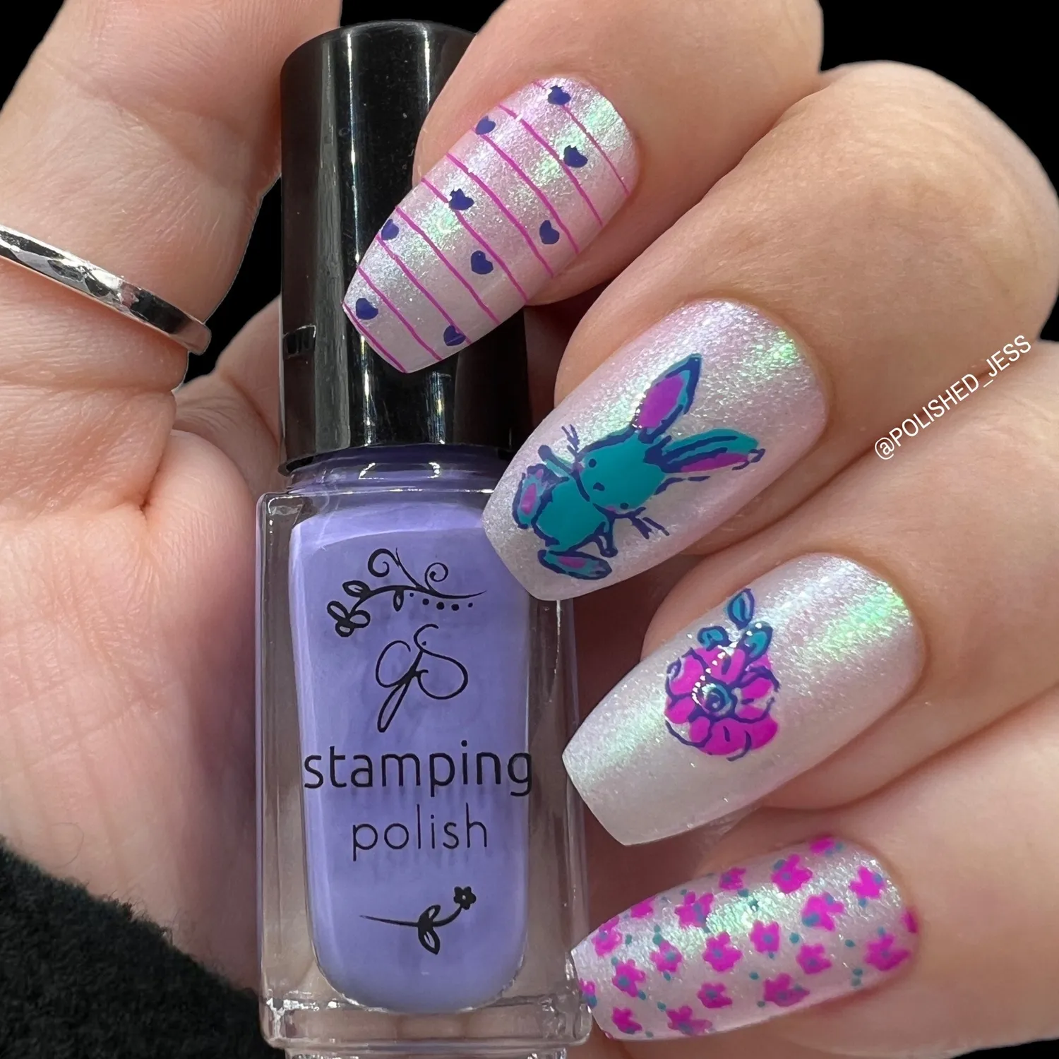 Clear Jelly Stamper CjS-97 Life in Bloom stamping plade forår