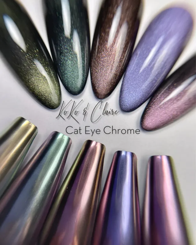 Clear Jelly Stamper Koko & Claire Cat-Eye Chrome Champagne Dream