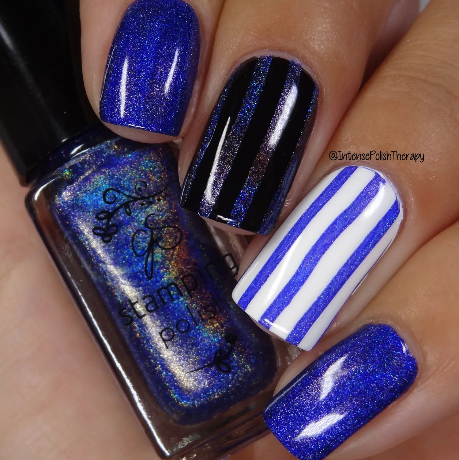Clear Jelly Stamper Holo 5 Blue Lagoon stamping lak blå 5 ml
