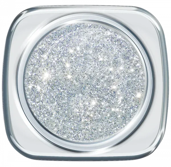 Nail Supply Shiny Silver 00 gellak 5g metallisk sølv