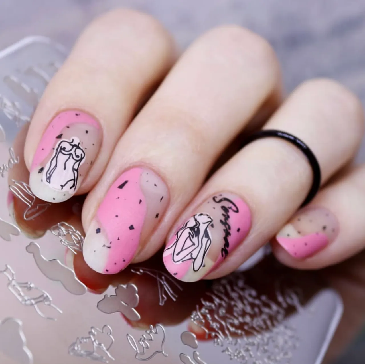 Clear Jelly Stamper Nude Sensual CjS-204 stempelplade 8x8